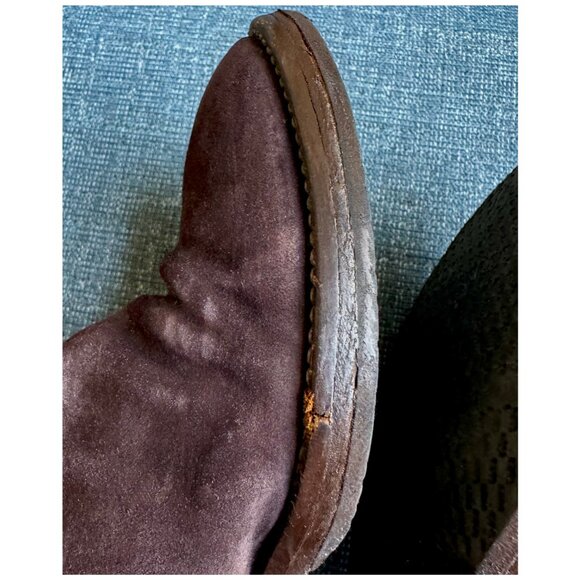 Jenni Kayne Suede Chelsea Ankle Boots | Size 37 7 | Dark Brown - Picture 9 of 11